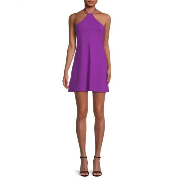 Susana Monaco Bayberry Halter Fit & Flare Mini Dress XS - Picture 1 of 6